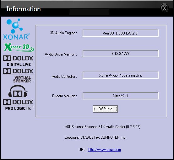 Asus Xonar Essence STX - screenshot